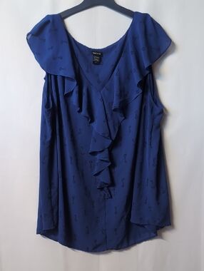 Torrid Ruffle Chiffon Blouse